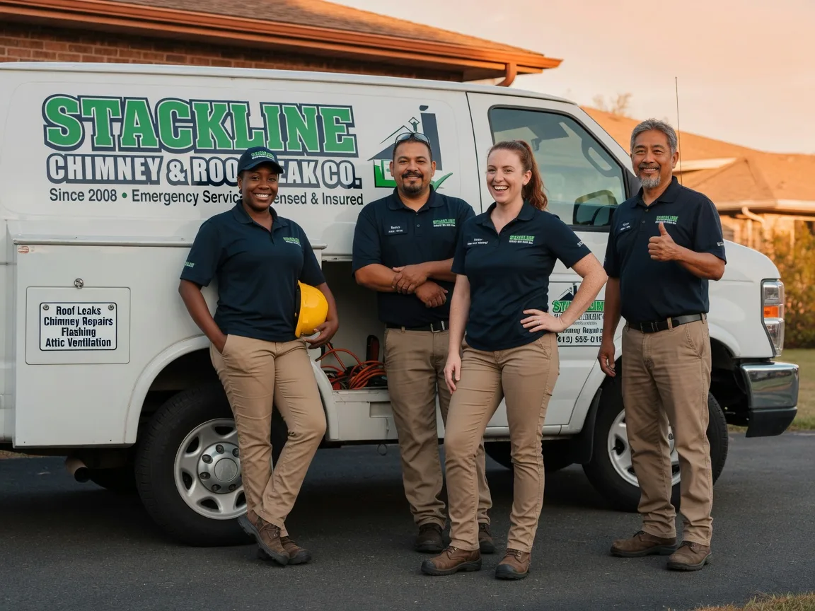 Chimney flashing repair company in Jones, OK